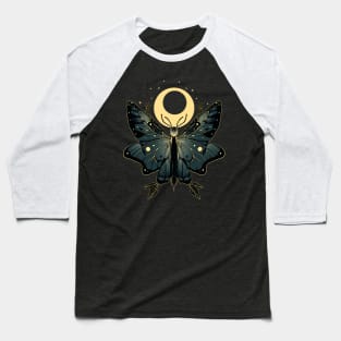 Witchy Celestial Moth Baseball T-Shirt